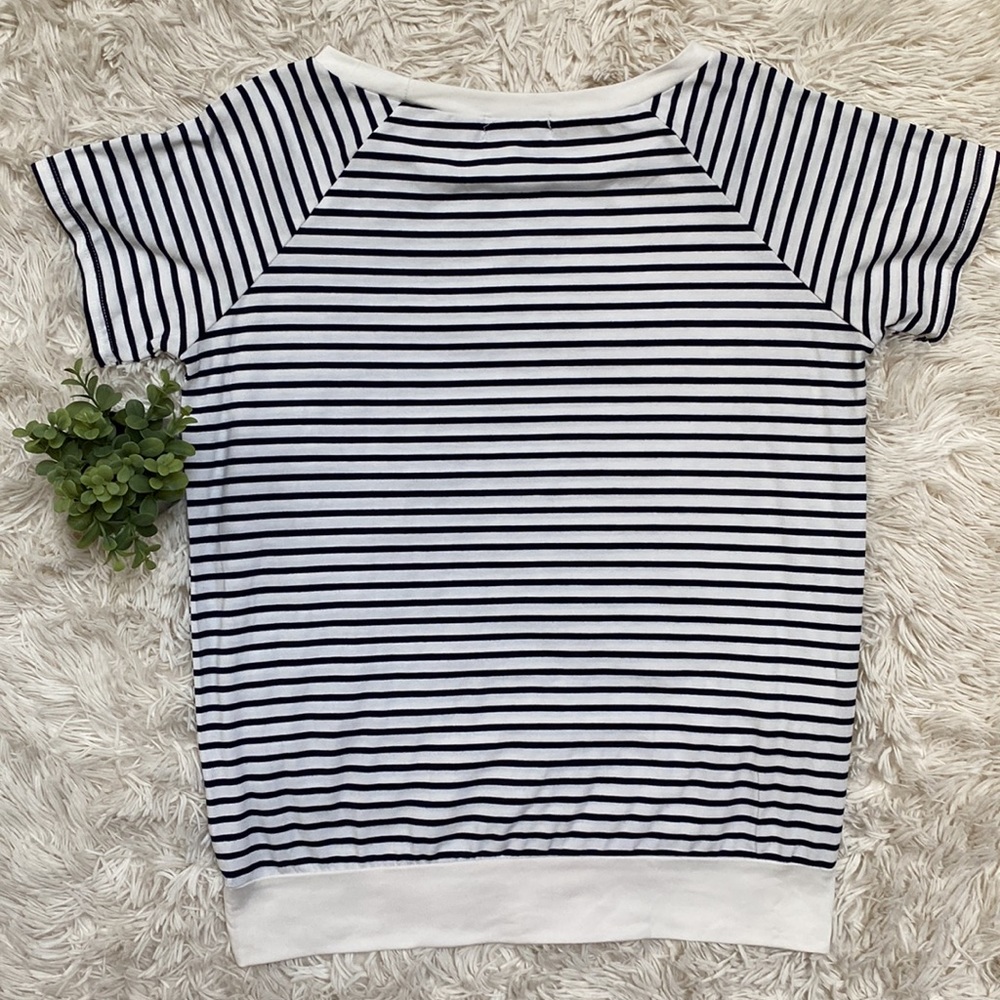 C+D+M Striped Top 💗 Black & White - Picture 4 of 12